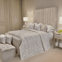 Kensington Luxury Tall Panel Headboard Bed - Macbabeds