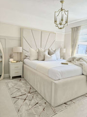 The Astoria Sunburst Velvet Bed - Macbabeds