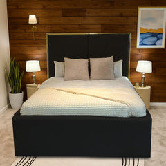 High Headboard Upholstered Bed