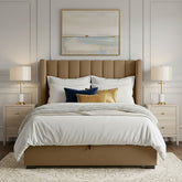 Signature Upholstered Ottoman Bed with Deep Underbed Storage - Macbabeds