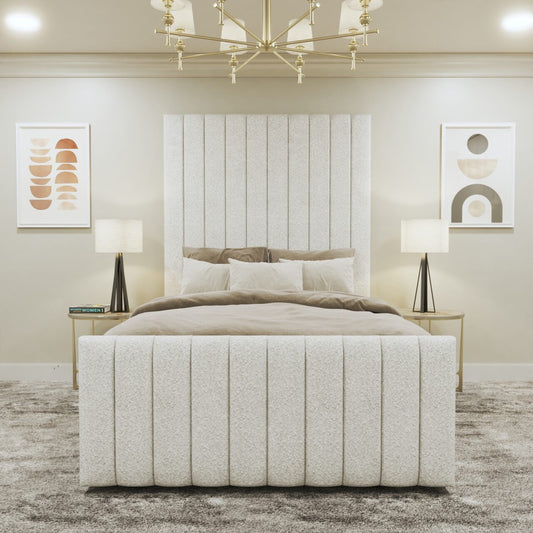 Majestic Rise Bed – Tall Upholstered Frame with Ottoman Option | MacbaBeds - Macbabeds