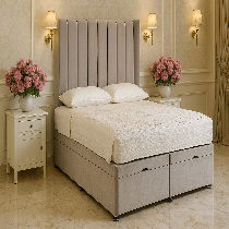 The Claridge Velvet Bed in Grey
Vertical Panel Upholstered Headboard Bed
Modern Velvet Bed Frame UK
Luxury Upholstered Bed with Storage Option