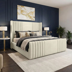 Nevada Luxe Wingback Bed - Macbabeds