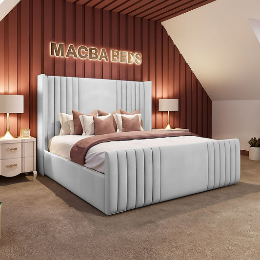 Nevada Luxe Wingback Bed | Macba Beds