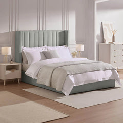 Madison Luxury Ottoman Bed with Tall Headboard & Lift-Up Storage - Macbabeds