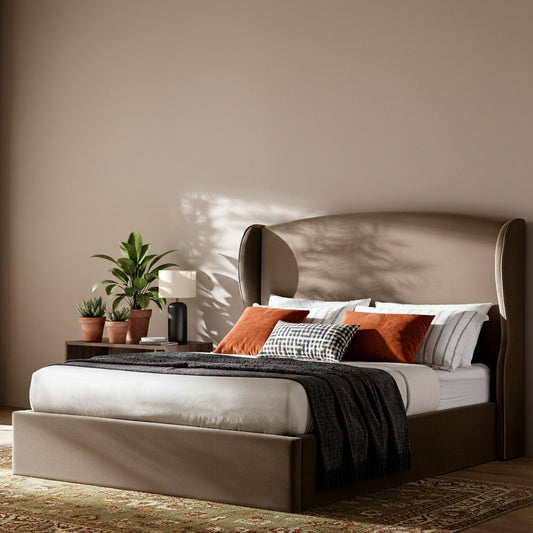 Hearthside Wing Upholstered Bed