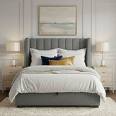 Signature Upholstered Ottoman Bed with Deep Underbed Storage - Macbabeds