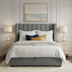Signature Upholstered Ottoman Bed with Deep Underbed Storage - Macbabeds