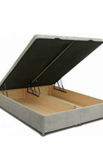Ottoman Divan Bed Base – Upholstered Gas Lift Storage (All UK Sizes)
