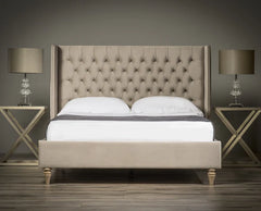 Liberty Winged Bed Frame – Classic Luxury Style - Macbabeds