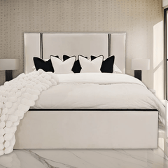 Wilson Luxe Velvet Bed – Black Trim