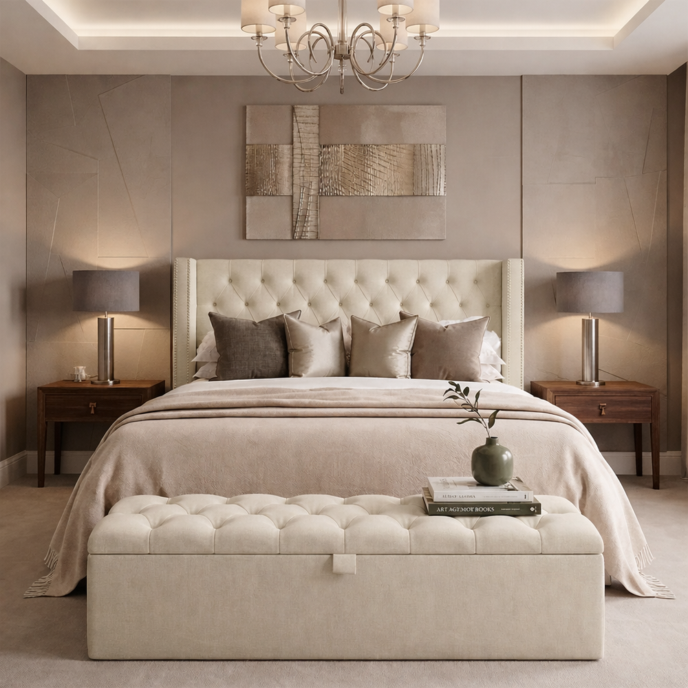 Mayfair Elite Studded Bed Frame - Macbabeds