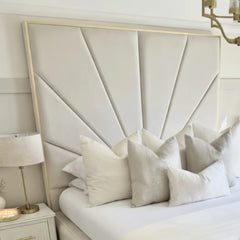 The Astoria Sunburst Velvet Bed - Macbabeds