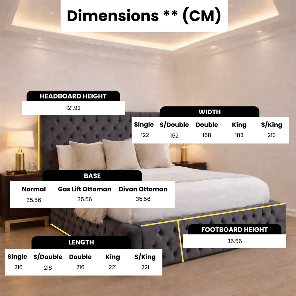 Luxury Velvet Upholstered Tufted Bed - Macbabeds