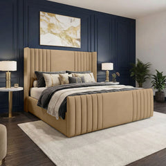 Nevada Luxe Wingback Bed - Macbabeds