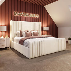 Nevada Luxe Wingback Bed | Macba Beds