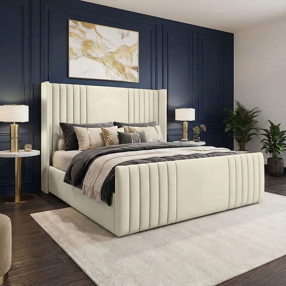 Nevada Luxe Wingback Bed - Macbabeds