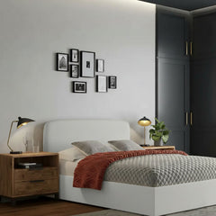 Monroe Ottoman Bed Frame with Curved Headboard – Upholstered Gas Lift Storage (All UK Sizes)