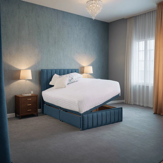 Signature Upholstered Ottoman Bed with Deep Underbed Storage