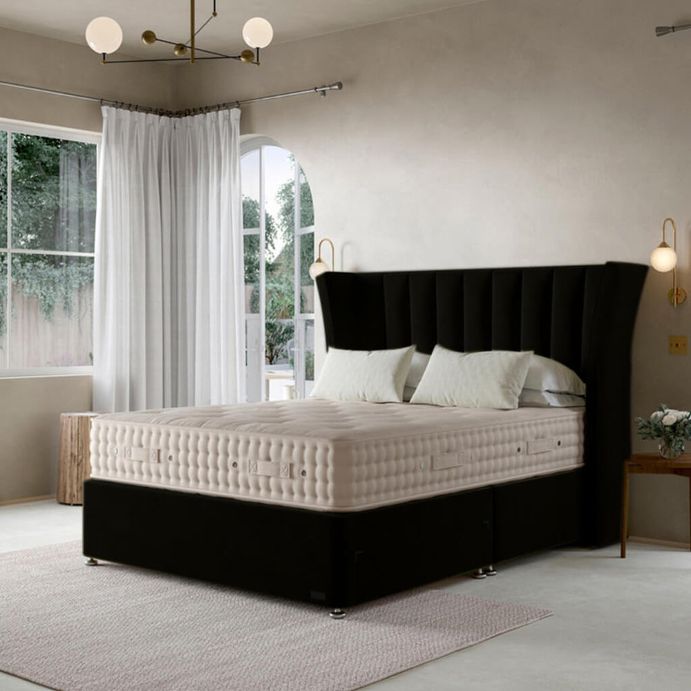 Majesty Luxe Wingback Divan Bed with Storage - Macbabeds