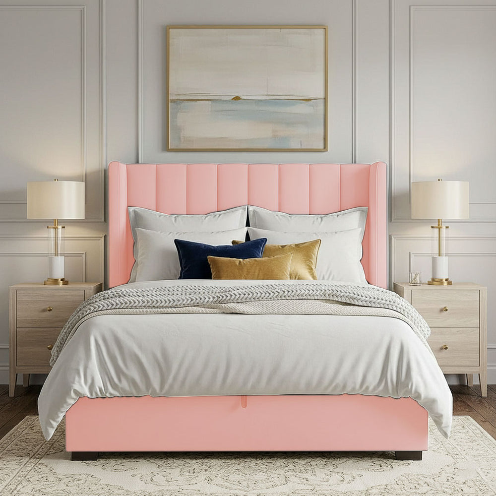 Signature Upholstered Ottoman Bed with Deep Underbed Storage - Macbabeds