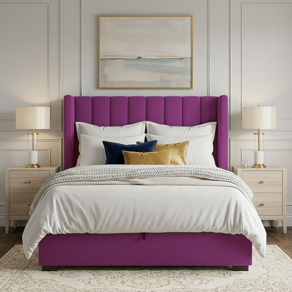 Signature Upholstered Ottoman Bed with Deep Underbed Storage - Macbabeds