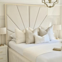 The Astoria Sunburst Velvet Bed - Macbabeds