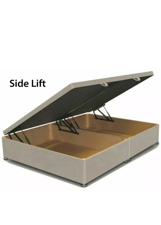 Ottoman Divan Storage Bed Base with Gas Lift – Upholstered Frame (All UK Sizes)