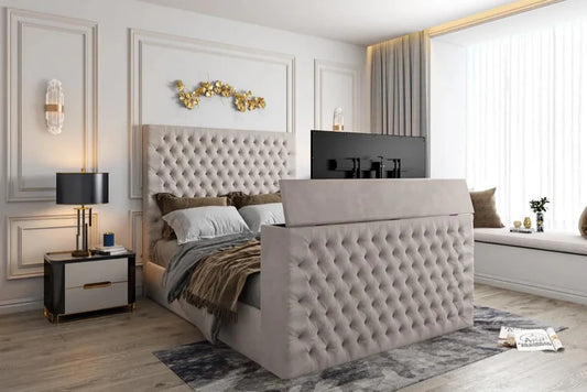 Quantum Upholstered TV Bed Frame