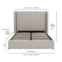 Madison Ottoman gas lift bed