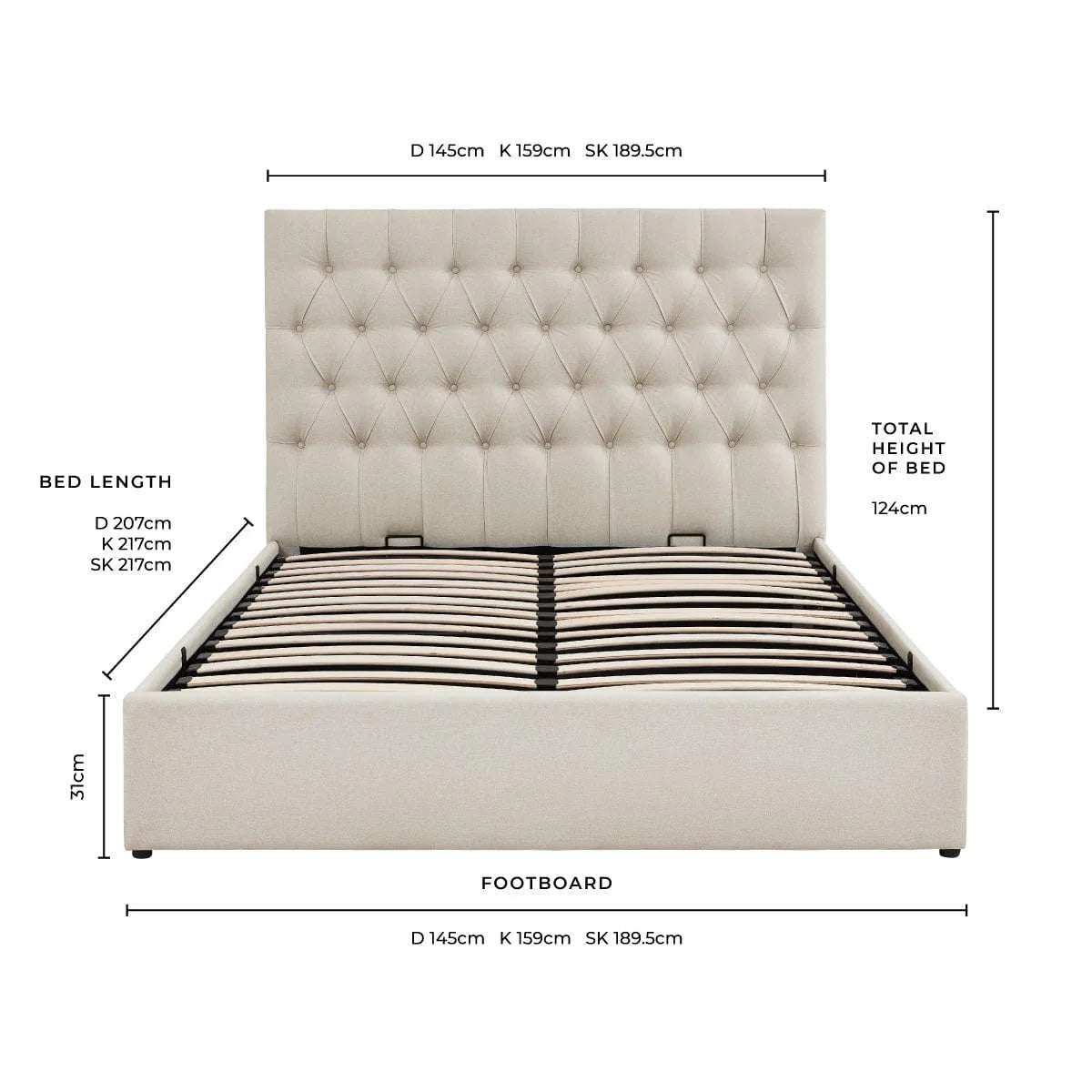 Middleton Bed Frame - Macbabeds