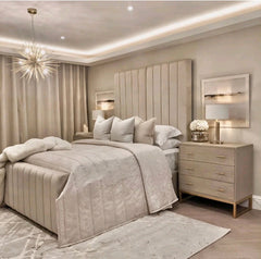 Kensington Luxury Tall Panel Headboard Bed - Macbabeds