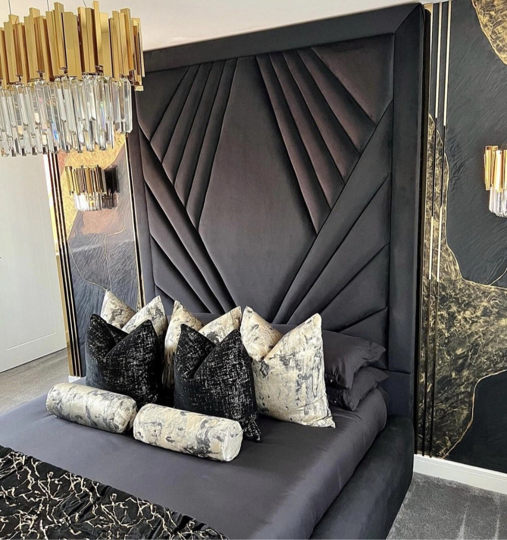 Majestic Rise Bed – Tall Upholstered Frame with Ottoman Option - Macbabeds