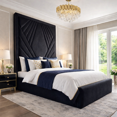 Majestic Rise Bed – Tall Upholstered Frame with Ottoman Option - Macbabeds